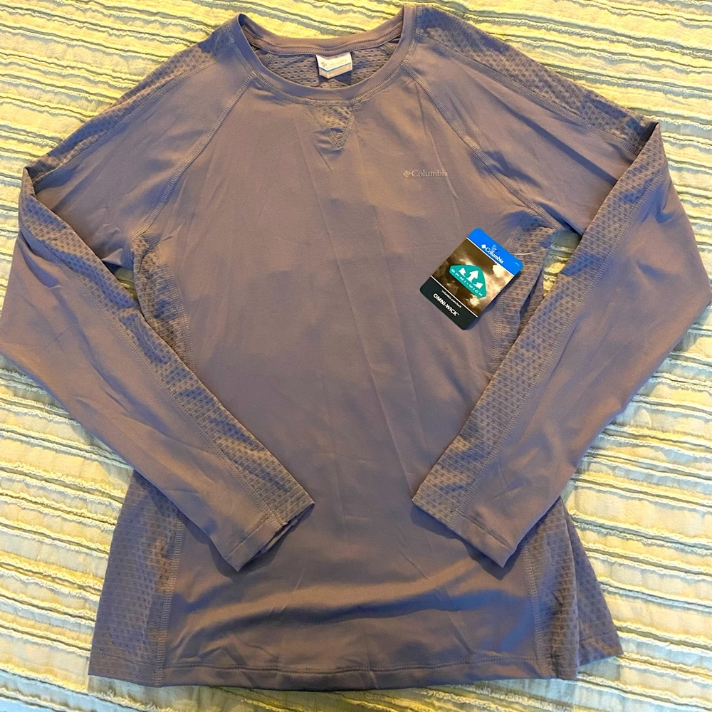 Columbia Women’s Purple Omni-Wick Long Sleeve Active Wear Shirt - Size S